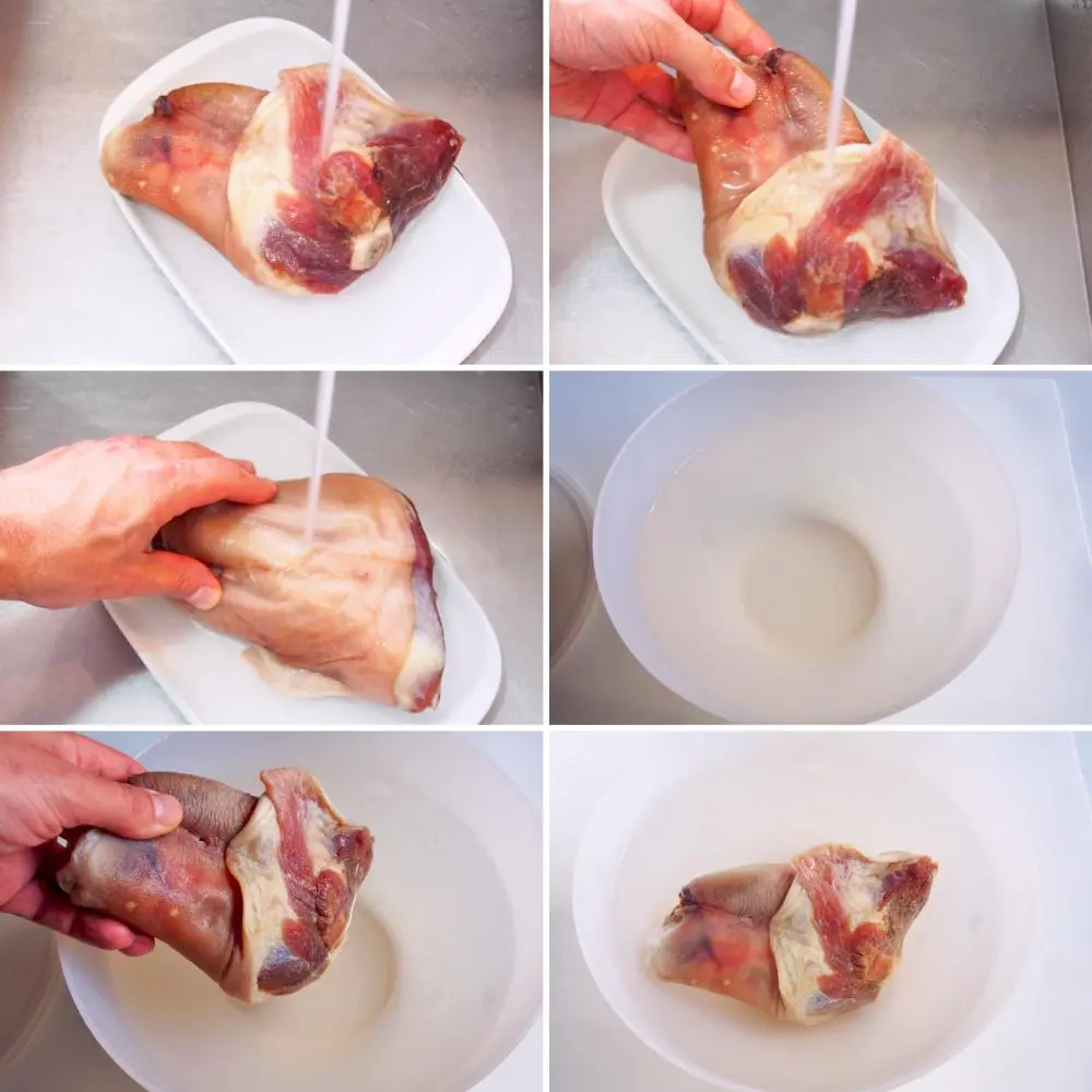 desalar carne de cerdo rápido - Cómo curar lacón en casa
