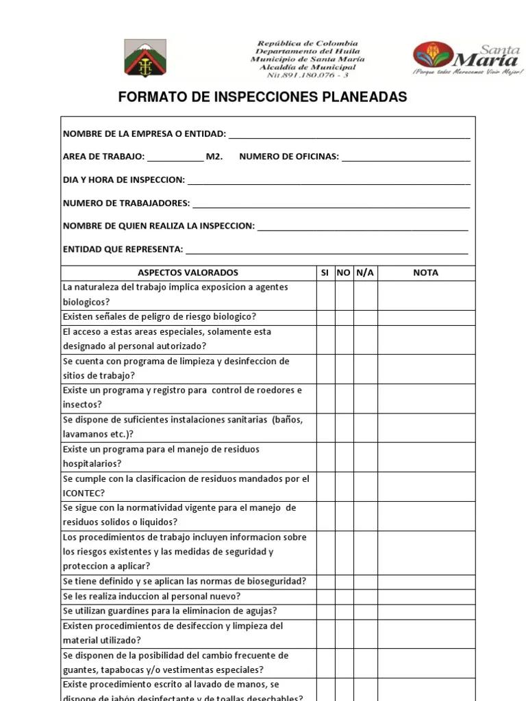 inspeccion laboral carniceria ficha - Cómo se elabora un plan de limpieza