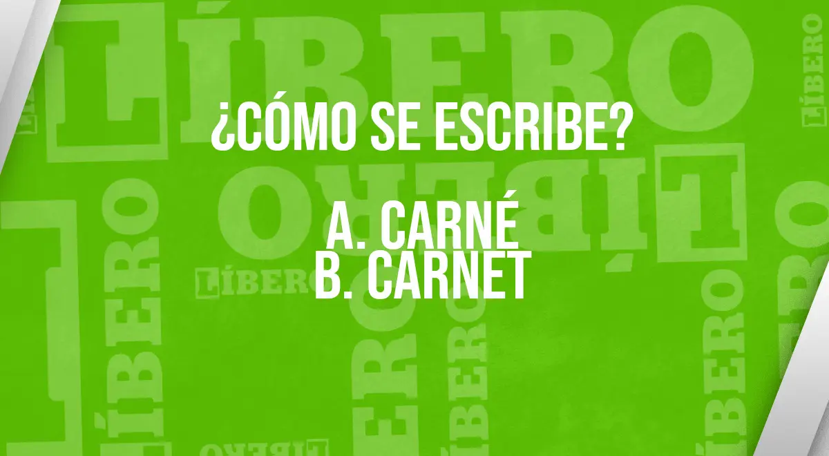 como se dice carnet o carné - Cómo se escribe carnet de salud
