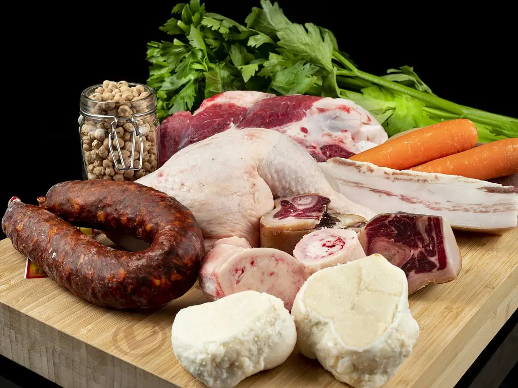 carne para cocido - Cómo se llama lo que acompaña al cocido