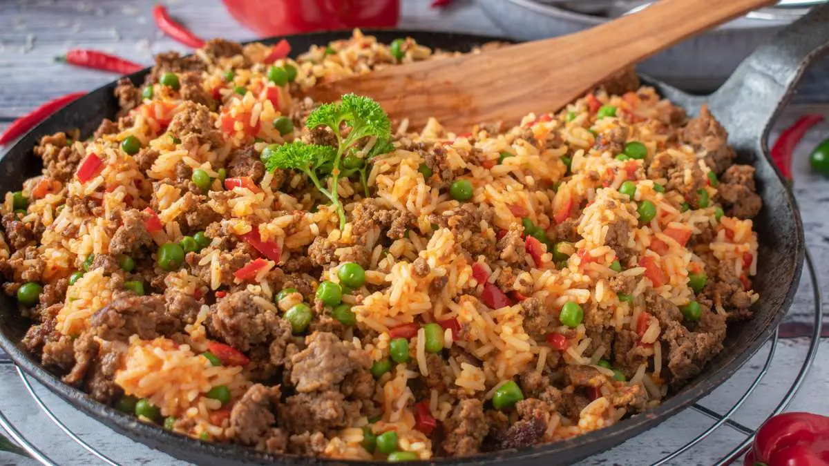 arroz con varias carnes - Cuántas libras de arroz para 50 personas