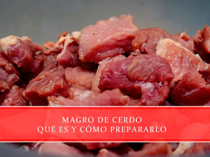 carne magra de cerdo - Dónde está el magro en el cerdo