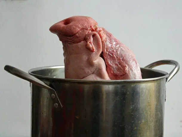 carne de cabeza de cerdo - Es seguro comer cabeza de cerdo