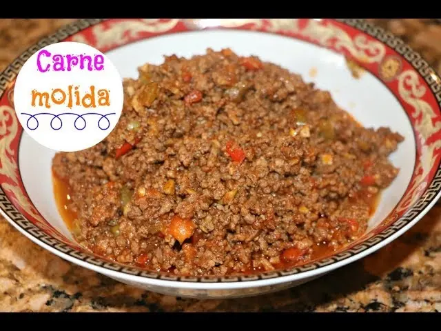 carne molida guisada receta - Qué carne molida