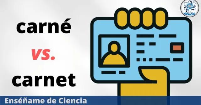 carné carnet - Qué es carné según la RAE