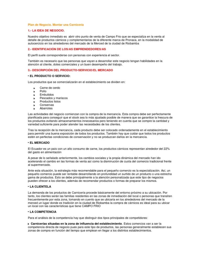 Plan Genérico de Carnicería: La clave para un negocio exitoso - Qué es un establecimiento no industrial plan generico de carniceria - Qué es un establecimiento no industrial