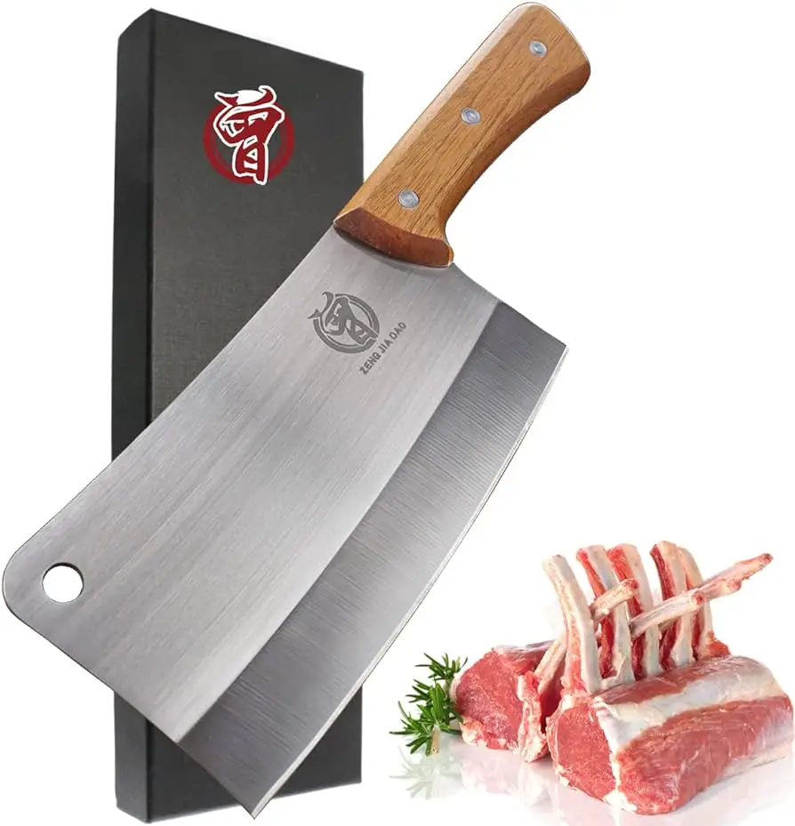 cuchillo de carne - Que se corta con el cuchillo de sierra